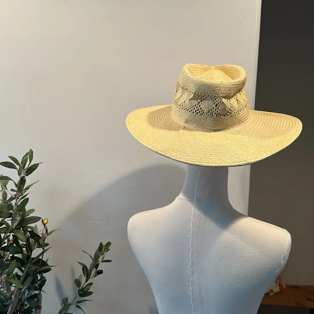 Brixton Joanna IV Tan Straw Hat New!